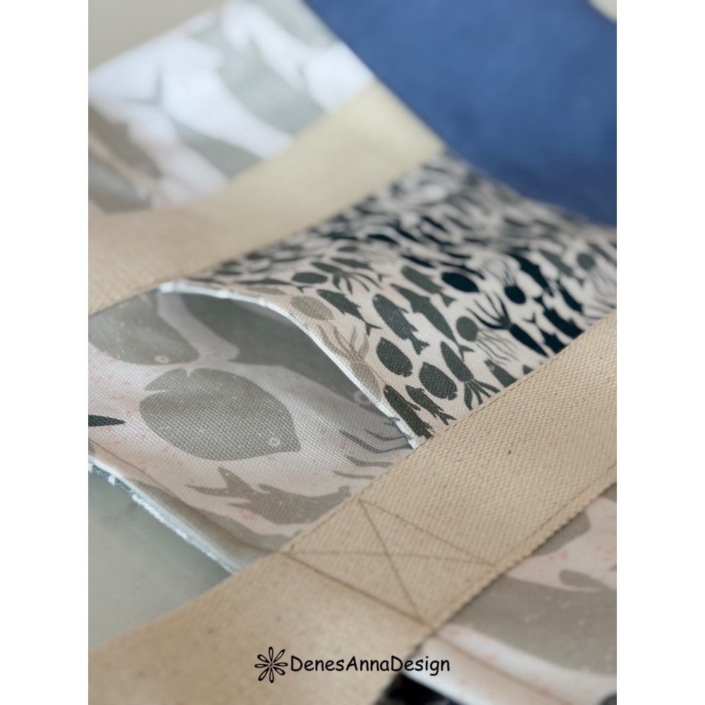 Bluebell- Zippered Tote Bag with Lining | PDF Sewing Pattern