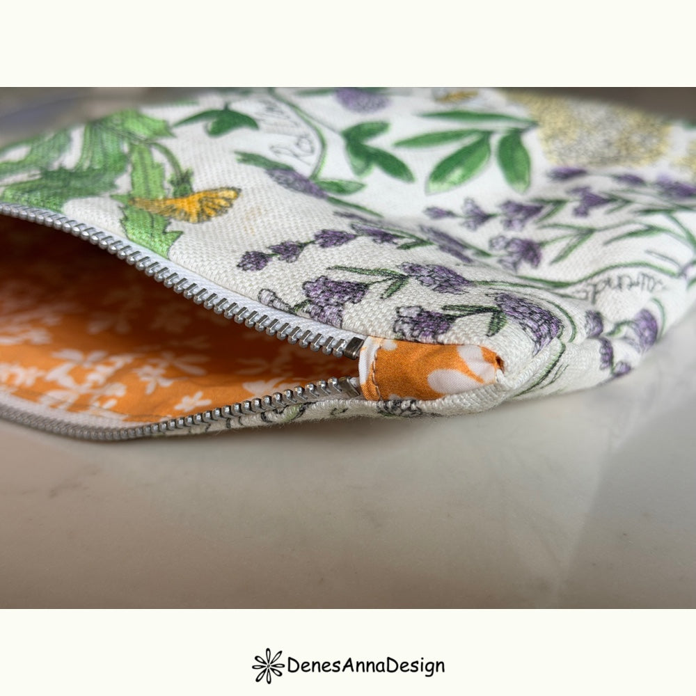 Iris- Lined Zipper Pouch Sewing Pattern